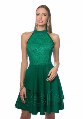 Платье CS 186 зеленое
